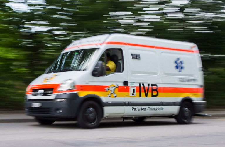 Foto Medzinischer Patiententransport liegend